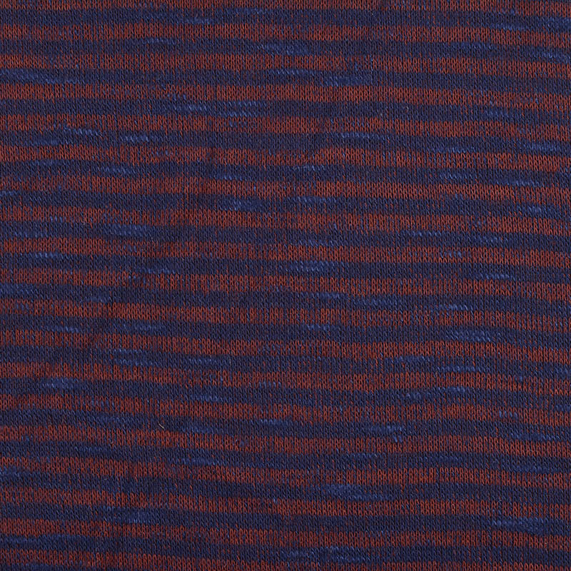 Dark Blue Marl Knit, Viscose-Poly