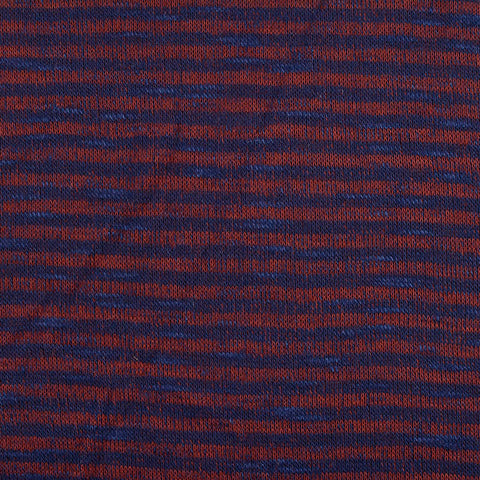 Dark Blue Marl Knit, Viscose-Poly