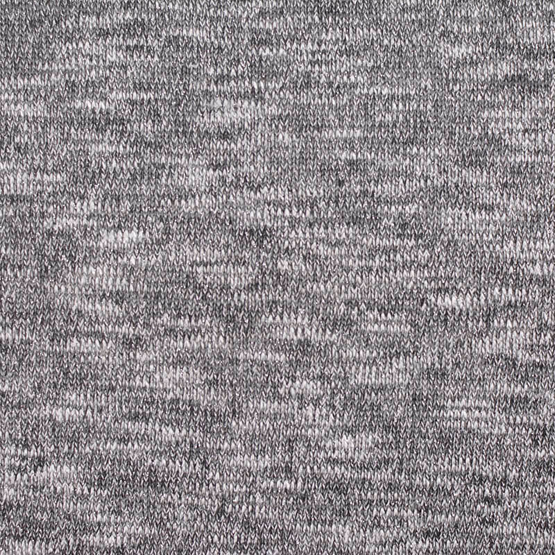 Heather Grey Marl Chunky Knit, Viscose-Poly, 176 gsm