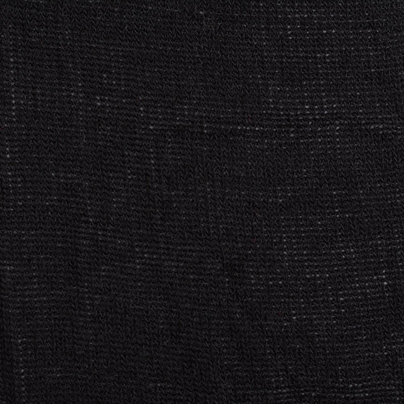 Black Marl Interlock Knit, Poly-Cotton, 286 gsm