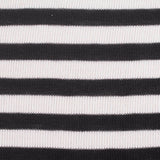 Striped Polyester Viscose Stretch Chunky Knit Fabric, 170 gsm, 160 cm — White