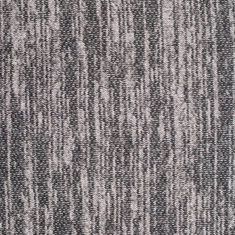 Black Marl French Terry, Cotton-Poly, 190 gsm