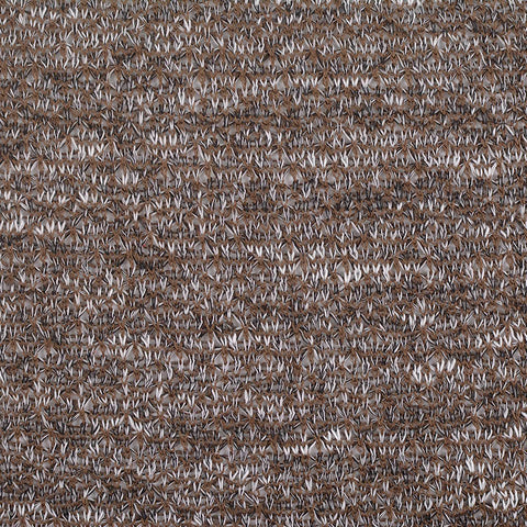 Brown Marl Chunky Knit, Poly-Viscose, 164 gsm