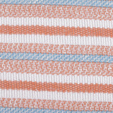 White Horizontal-Stripe Chunky Knit, Viscose — texture