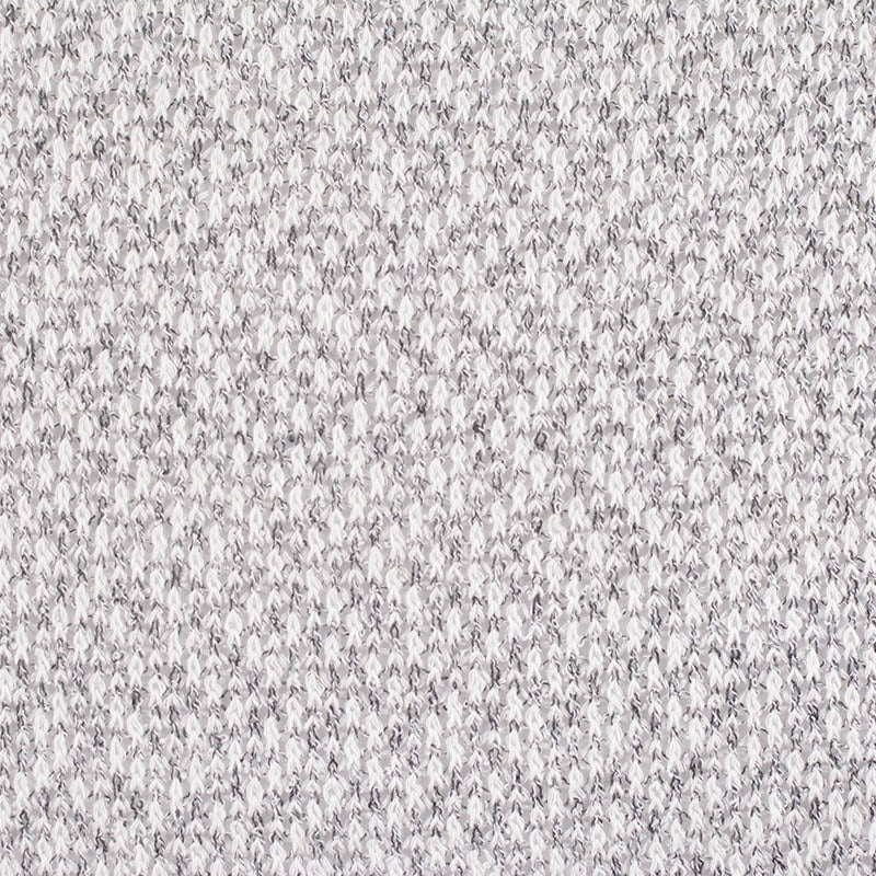 White Heathered-Marl Chunky Knit, Viscose-Poly