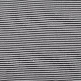Black Horizontal-Stripe Chunky Knit, Polyester