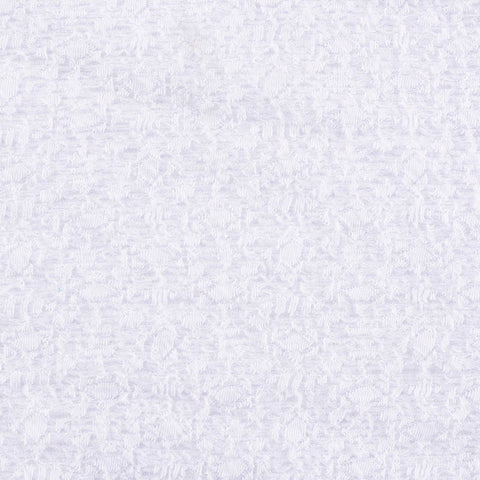White Textured Interlock Knit, Polyester