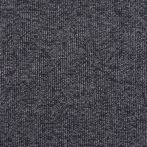 Dark Grey Marl Rib Knit, Cotton-Poly, 210 gsm, 155 cm