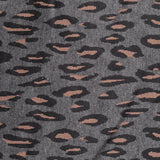 Grey Leopard Jacquard, Polyester