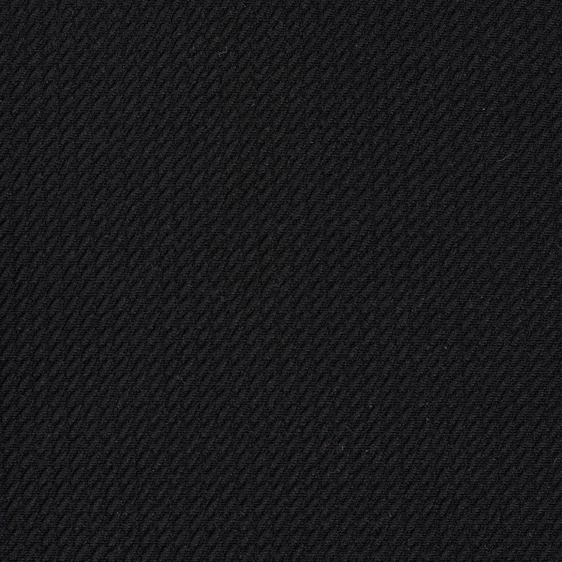 Jacquard Polyester Stretch Interlock Knit Fabric, 245 gsm, 153 cm — Black