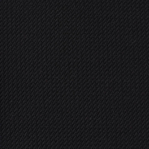 Jacquard Polyester Stretch Interlock Knit Fabric, 245 gsm, 153 cm — Black