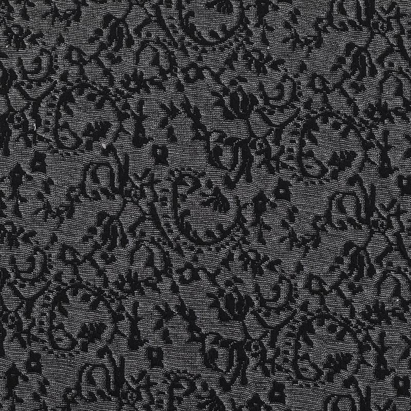Black Abstract Jersey Knit, Polyester, 270 gsm