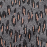 Grey Leopard Jacquard, Polyester