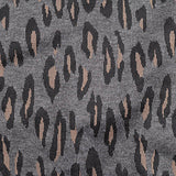 Grey Leopard Jacquard, Polyester — texture