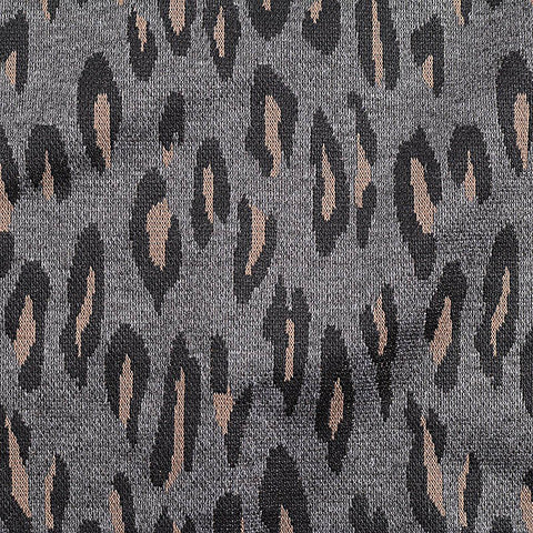 Grey Leopard Jacquard, Polyester, 240 gsm, 170 cm, ref EF-10460