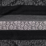 Black Stripes Jacquard, Poly-Viscose