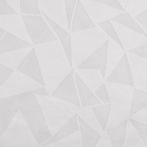 White Geometric Jacquard, Polyester, 208 gsm