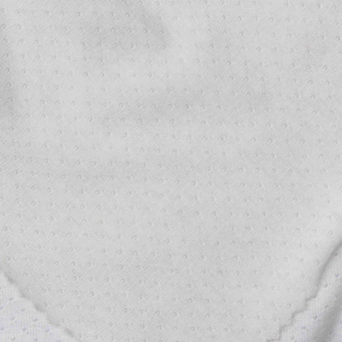 White Dot Birdseye Knit, Poly-Cotton