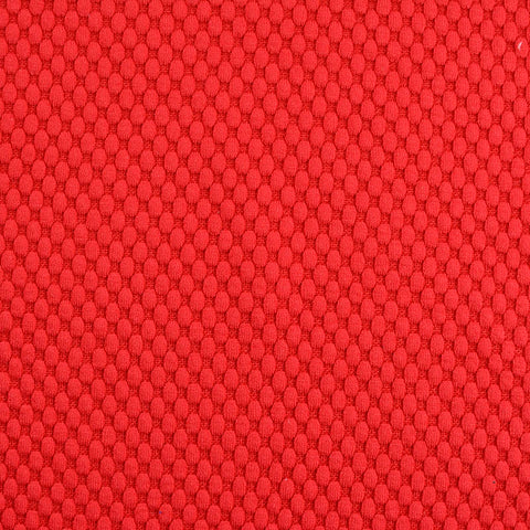 Jacquard Polyester Viscose Knit Fabric, 340 gsm, 150 cm — Red