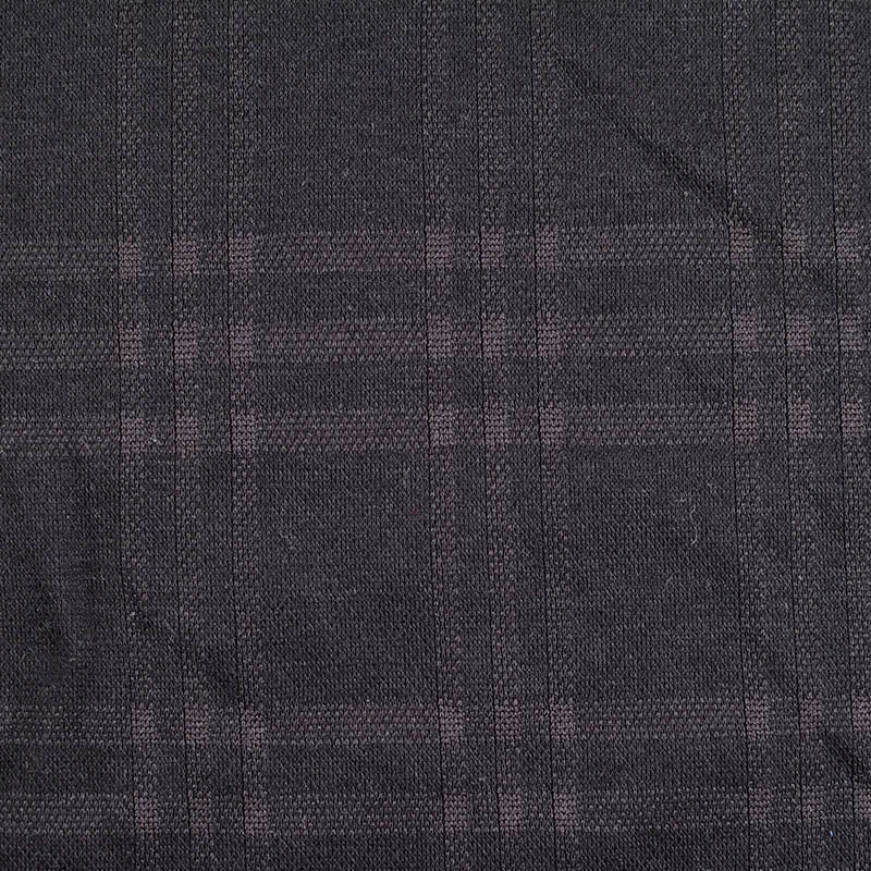 Dark Grey Check Jacquard, Polyester, 235 gsm