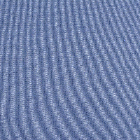 Cotton Polyester Interlock Knit Fabric, 300 gsm, 165 cm — Blue