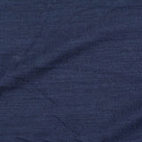 Brushed Polyester Stretch Chunky Knit Fabric, 230 gsm — Navy