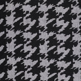 Black Houndstooth Jacquard, Viscose-Poly