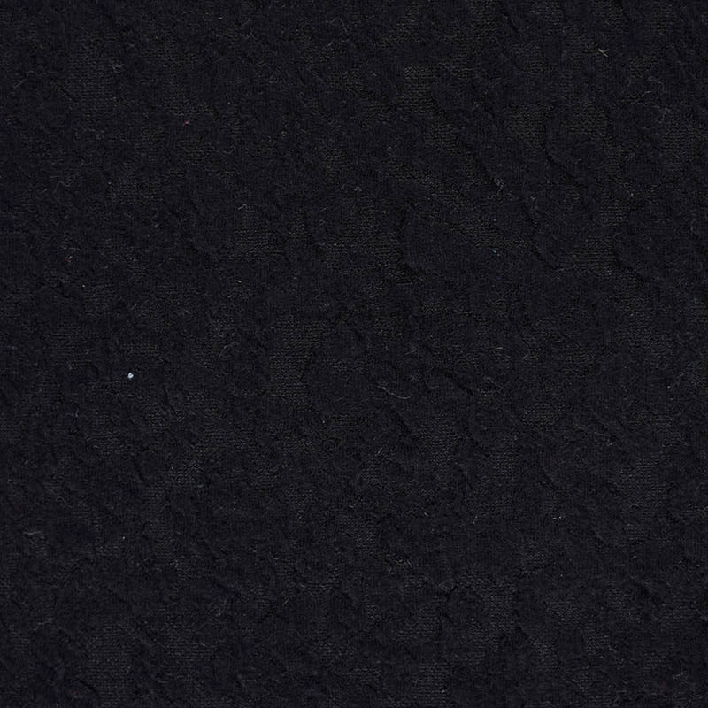 Black Tone-on-Tone Jacquard, Poly-Cotton, 200 gsm