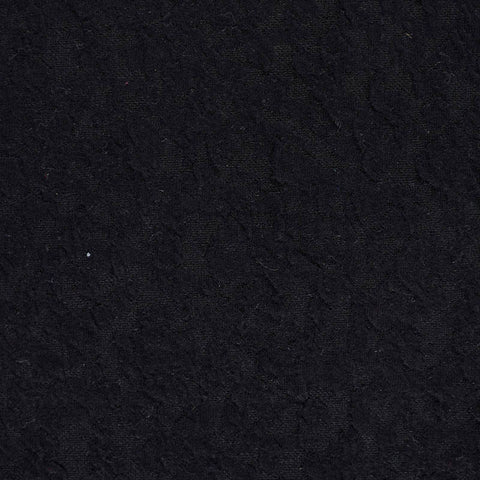 Black Tone-on-Tone Jacquard, Poly-Cotton, 200 gsm