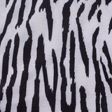 Black Zebra Jersey Knit, Polyester