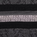 Black Horizontal-Stripe Jacquard, Poly-Viscose, 100 gsm, 160 cm, ref EF-10557