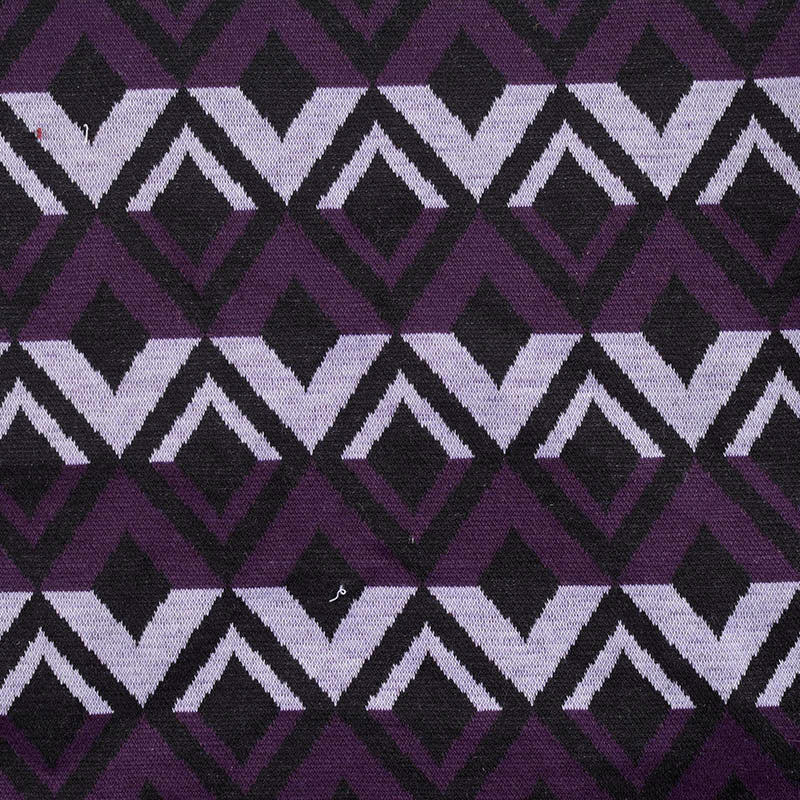 Lavender Chevrons Interlock Knit, Poly-Viscose