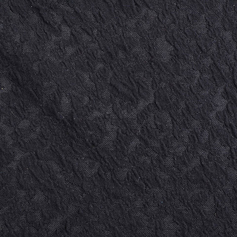 Black Tone-on-Tone Jacquard, Poly-Cotton, 276 gsm