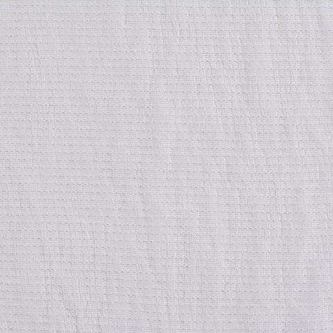 Jacquard Polyester Stretch Jersey Knit Fabric, 145 gsm, 152 cm — White