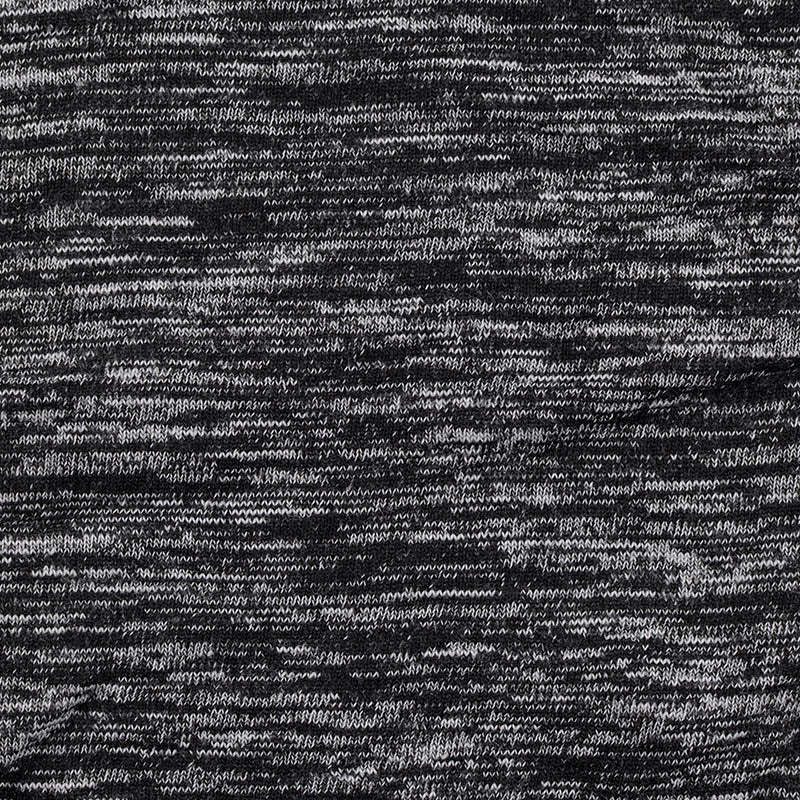 Black Marl Chunky Knit, Poly-Cotton, 265 gsm