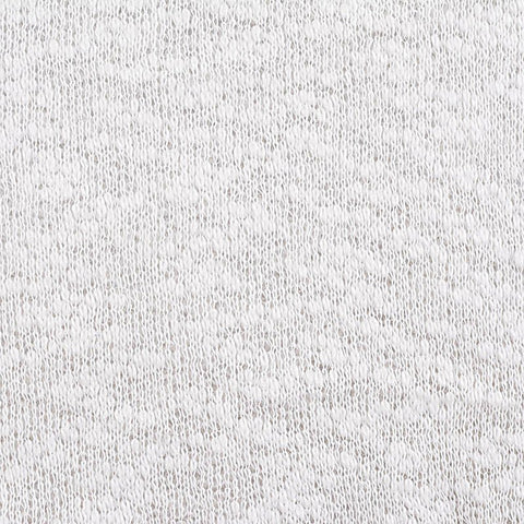 Polyester Cotton Chunky Knit Fabric, 265 gsm, 155 cm — White