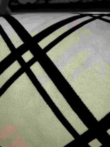 Black Lines Ponte Knit, Viscose-Nylon