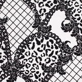 Black Leopard Ponte Knit, Viscose-Nylon