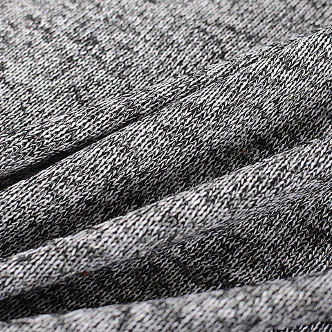 Black Marl Chunky Knit, Polyester, 310 gsm