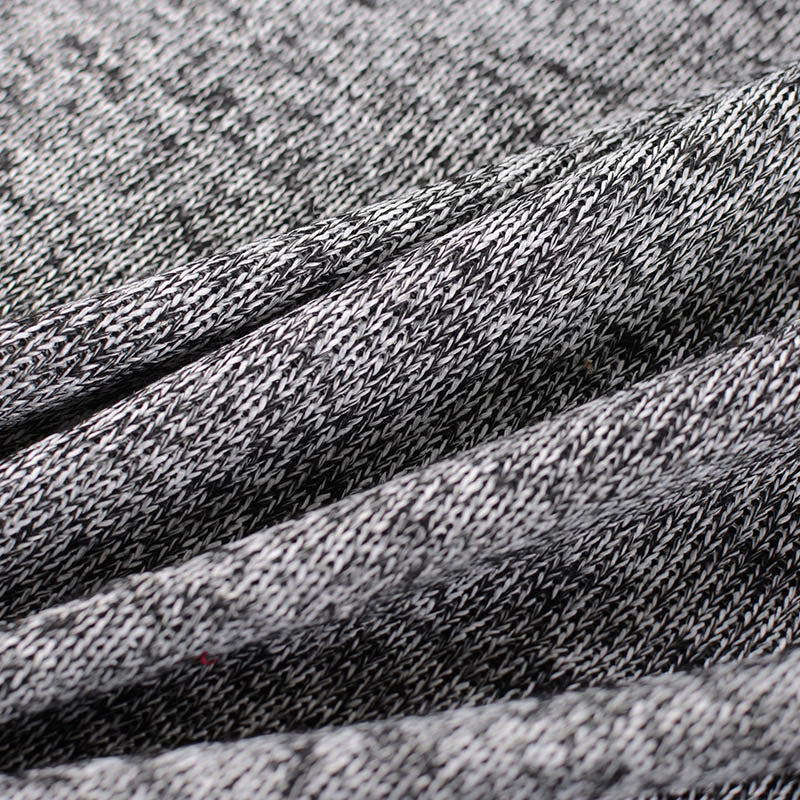 Black Marl Chunky Knit, Polyester, 310 gsm
