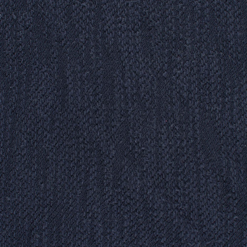 Slub Polyester Cotton French Terry Fabric, 300 gsm, 172 cm — Navy