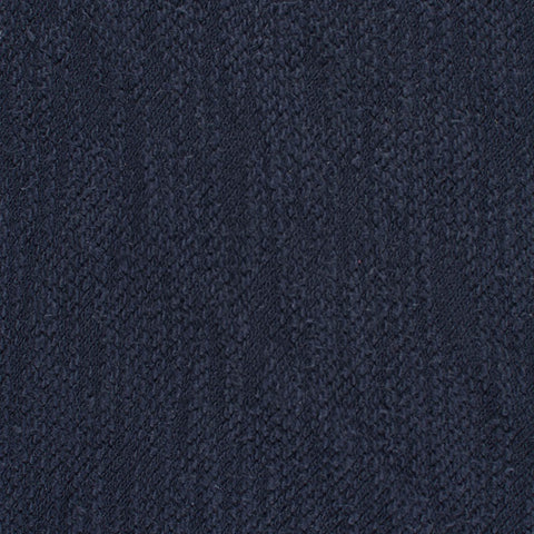 Slub Polyester Cotton French Terry Fabric, 300 gsm, 172 cm — Navy