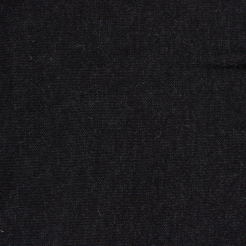 Brushed Viscose Polyester Stretch Chunky Knit Fabric, 191 gsm, 150 cm — Black