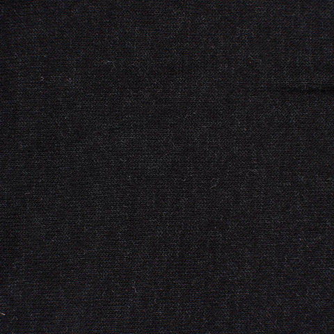 Brushed Viscose Polyester Stretch Chunky Knit Fabric, 191 gsm, 150 cm — Black
