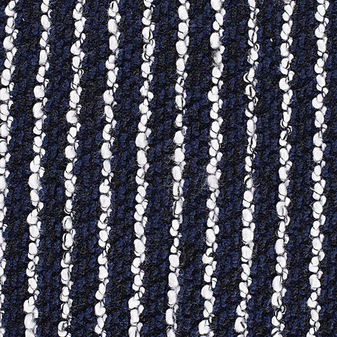 Navy Vertical-Stripe Chunky Knit, Poly-Cotton