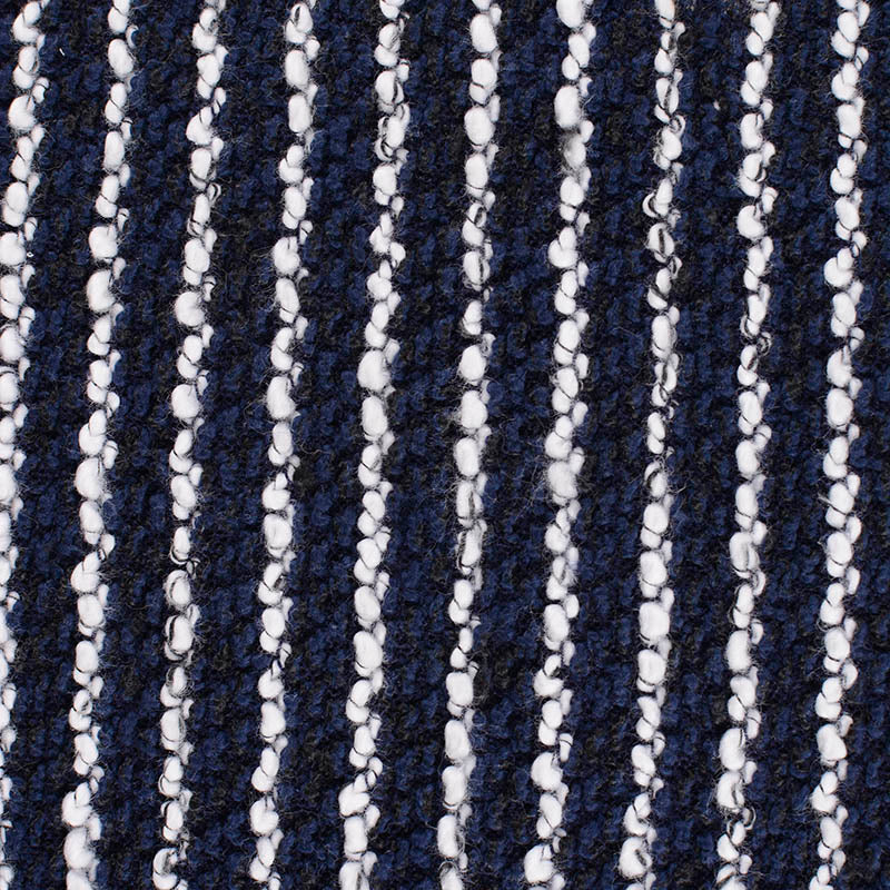 Navy Vertical-Stripe Chunky Knit, Poly-Cotton