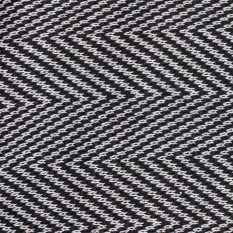 Black Chevron Chunky Knit, Cotton-Poly, 300 gsm