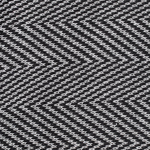 Black Chevron Chunky Knit, Cotton-Poly, 300 gsm
