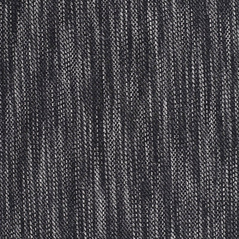 Black Vertical-Stripe Interlock Knit, Polyester, 360 gsm