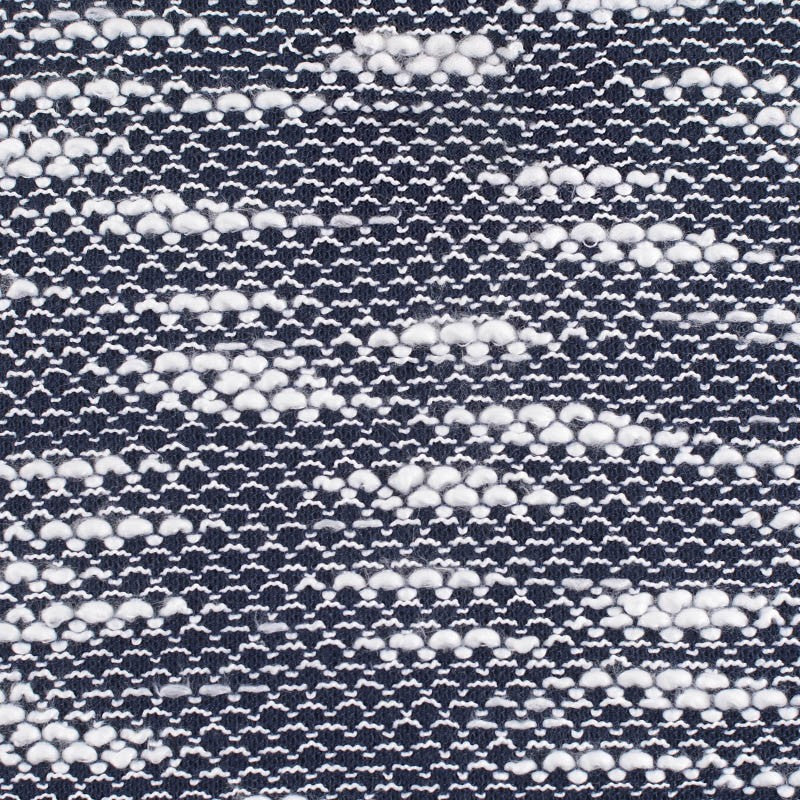 Navy Horizontal-Band Chunky Knit, Polyester
